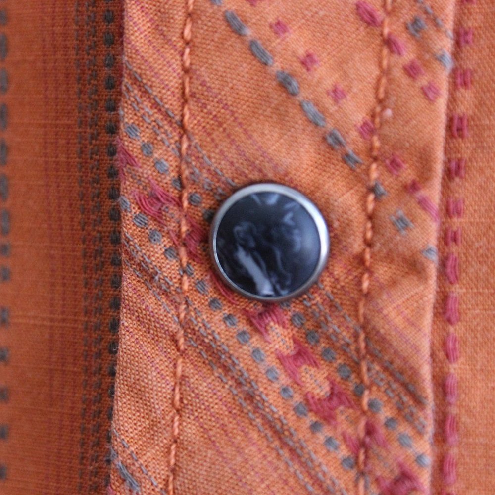 REI Short Sleeve Button Down Hiking Shirt Mens L - Picture 7 of 9